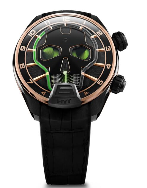 Review Replica HYT Skull Light 151-DG-44-GF-AB watch - Click Image to Close